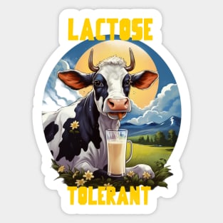 Lactose tolerant Sticker